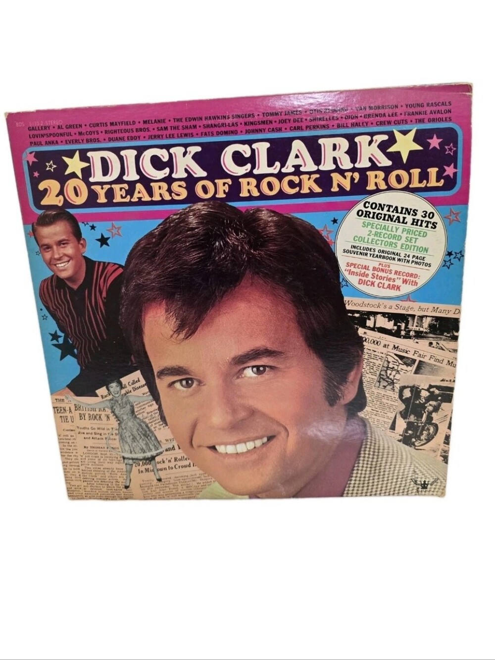 DICK CLARK 20 years of rock n roll Double 1973 Vinyl LP Buddah Records BDS 5133